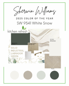 Before-and-after kitchen transformation using warm clay-toned cabinet doors and a subway tile backsplash for an earthy, organic aesthetic