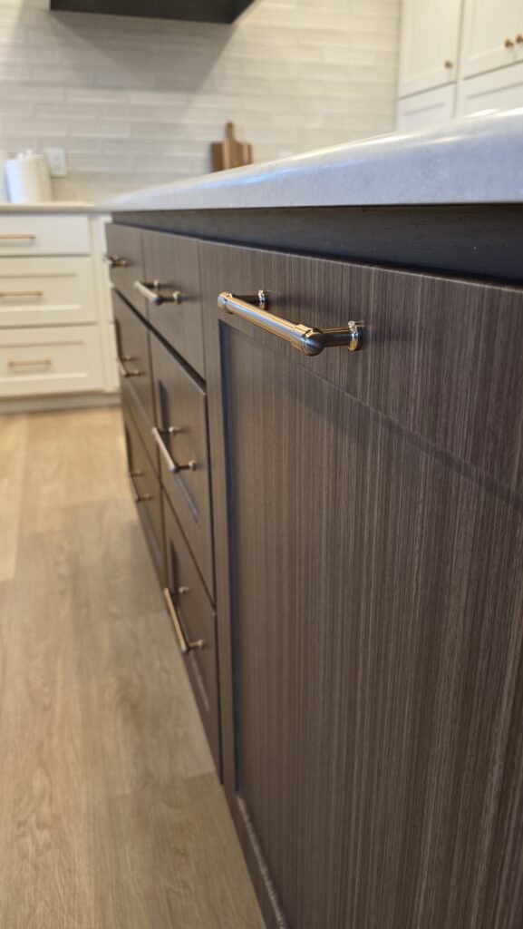 Warm wood tone cabinetry in a 2026 kitchen design